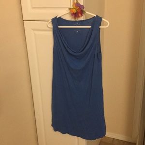 Blue sleeveless dress